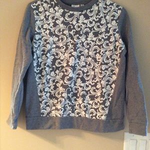 Grey Paisley Sweatshirt